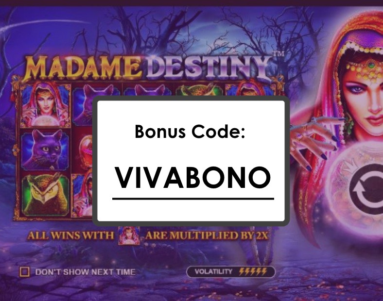 Madame Destiny Megaways Spins grátis e multiplicadores até 25x